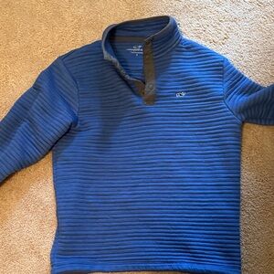 Vineyard Vines Navy Ribbed Pullover